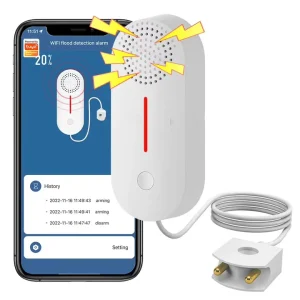 WiFi Wireless Water Leakage Alarm and Water Level Sensor for Flood and Overflow Detection