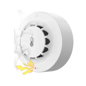 WiFi Zigbee Temperature and Humidity Meter with Smoke Detector and App Alarm