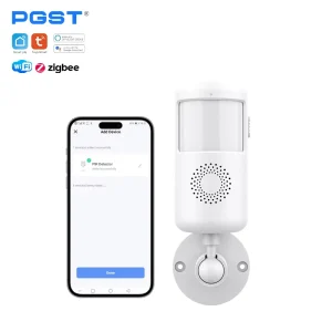 WiFi Zigbee Wireless 433MHz PIR Sensor, Dual Passive Infrared Motion Alarm Detector for Home Alarm System