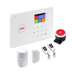 WiFi+GSM Security Alarm System APP Remote Control Phone Alarm Monitor Easy Operation Touch Keyboard Smart Home