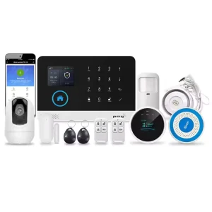 WiFi+GSM2G 4G Smart Home Security Alarm System Host RFID Keypad Tuya APP Control Anti Theft Burglar Alarm with Camera Linkage