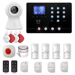 WiFi+GSM2G/4G Smart Home Security Alarm System Host RFID Keypad Tuya APP Control Remotely