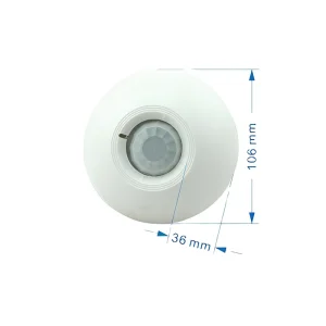 Wide Range Wired Standalone PIR Motion Sensor Curtain ABS Plastic Home Security Alarm