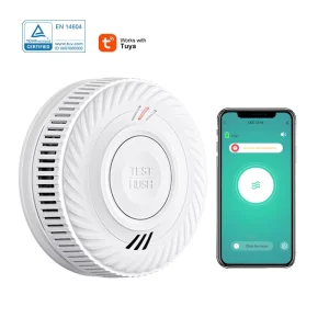 Wifi Smart Smoke Alarm Fire Sensor Wireless Security Alarms Smart Life Tuya APP Control Smoke Detectors