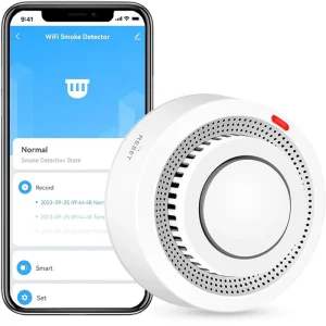 Wifi Smoke Sensor Detector with Tuya App Notifications Wireless Fire Alarms Smoke Alarms Smoke Detectors Fire Alarms