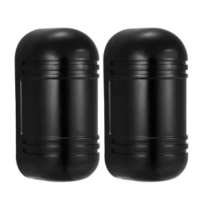 Wired Dual-Beam Photoelectric Infrared Sensor Barrier Detector 100m Alarm Tamper Alarm Output