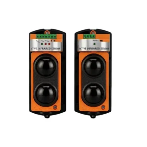 Wired Dual Infrared Beam Sensor IP65 Waterproof Alarm Barrier Detector for Home Garage Hotel Outdoor Use with PC Material