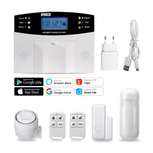 Wired Tuya Smart Life App Control SOS Panic Button WiFi Intelligent Security Wireless Home Burglar Alarm System