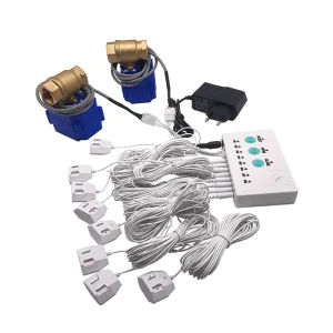 Wired Water Leak Detector Alarm System with 6-Meter Water Sensor and DN15 1/2-Inch Brass Valve