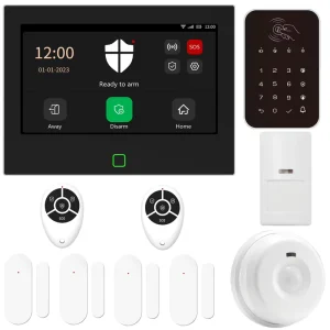 Wired Wireless GSM WiFi Home Security Alarm System with PIR Sensors