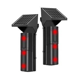 Wireless 3 Beams Outdoor Intrusion Alarm Active Infrared 150m Detector Smart Home Security Perimeter Office Garage