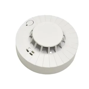 Wireless 3V White ABS Plastic Photoelectric Smoke Detector 85dB Fire Alarm Battery Powered for Home and Office