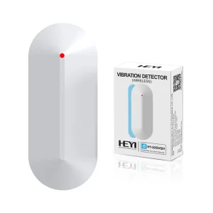 Wireless 433MHz Plastic Vibration Sensor With Tamper For Home Security Alarm System 100M Range