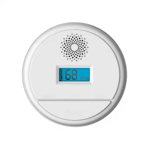 Wireless ABS Plastic Ceiling Carbon Monoxide CO Detector Alarm with Wi-Fi 30-50m Detection Range for Home Use