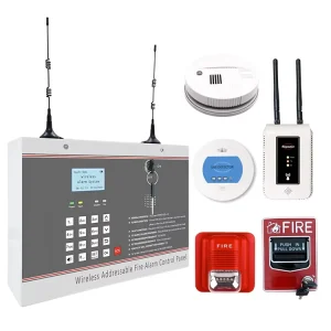 Wireless Addressable Fire Alarm Control Panel and Fire Alarm System