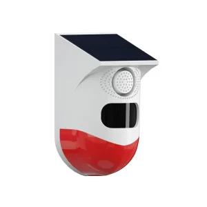 Wireless Burglar Intruder Alarm PIR Motion Sensor, Waterproof IP65, Infrared WiFi Outdoor Solar Alarm
