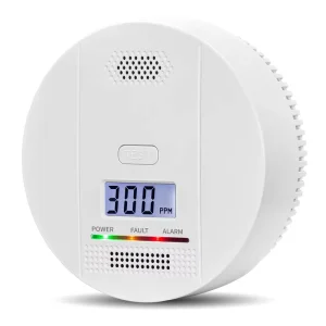 Wireless Carbon Monoxide Alarm LCD Display 85dB High Pitched Alarm 5 Year Sensor Household Gas Detection for Family School