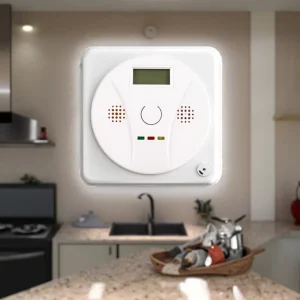 Wireless Carbon Monoxide Detector with Replaceable Battery