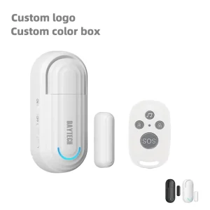 Wireless Door Sensor Alarm Portable Home Security Doorbell Alarm with Remote Control for Store Welcome Alerts