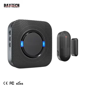Wireless Door Window Alarm Sensor 1000 Ft Coverage LED Light Indication Home Security App Support