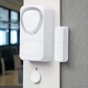 Wireless Doorbell Alarm with 110 dB Siren and Magnetic Sensor for Lockers and Offices