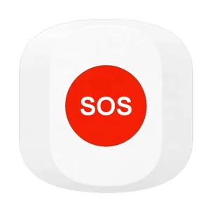 Wireless Emergency SOS Button 1 Second Response Zero False Alarm Personal Alarm 10 35m Indoor 70m Outdoor Range Mobile App