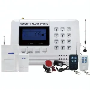 Wireless GSM Home Security Alarm System with PIR Motion Detector, Door Sensor, Voice and SMS Alerts
