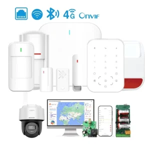 Wireless Home Alarm LHD8100 TCP/IP GSM 4G ABS Material Burglar Alarm Security System with Web IE and Android IOS App Control