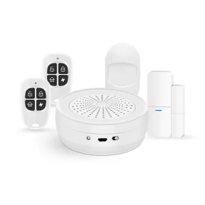 Wireless Home Alarm Security Kit with Smart Siren and PIR Detector