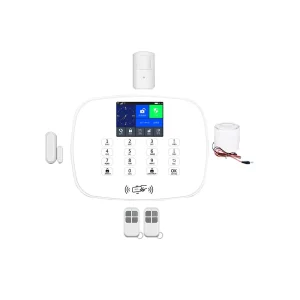 Wireless Home Burglar Alarm System Kit with Door Sensor, 4G, WiFi, and Remote Control