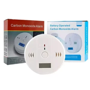 Wireless Home Carbon Monoxide Toxic Gas Leak Detector Photoelectric Sensor LCD Display 80 DB Alarm Tamper Alarm White