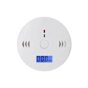 Wireless Home Carbon Monoxide Toxic Gas Leak Detector Photoelectric Sensor LCD Display 80 DB Alarm Tamper Alarm White