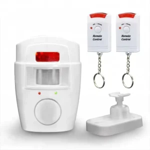 Wireless Home Security Alarm Sensor with PIR Motion Sensor, Siren, and Remote Control PY-SY083