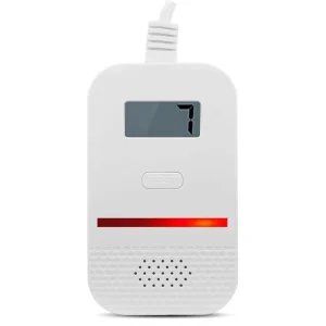 Wireless Household Natural Gas and Methane Leak Alarm with LCD Display, 90 dB Alarm, 360° Detection, Automatic Function