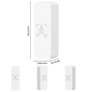 Wireless Human Presence Sensor Remote Control Wifi Tuya App Alarm Human Presence Detector for Hotel Security System