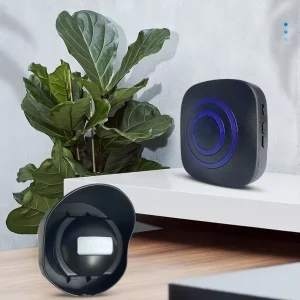 Wireless Infrared Motion Sensor Doorbell with Welcome Voice Announcer for Store and Home Security