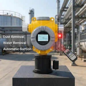 Wireless Infrared Remote-Controlled H2S CO NO2 CO2 Gas Detector with Fixed Pump Suction Filter for Petrochemical and Sewage Plants