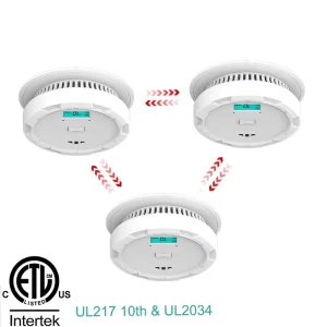 Wireless Interlinked 2-in-1 Household Alarm Detector