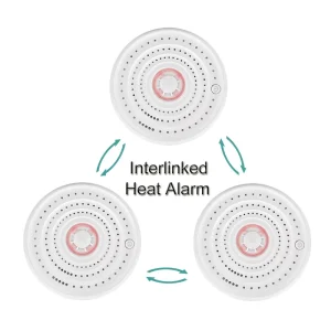 Wireless Interlinked Heat Alarm BS5446 with 10-Year Battery
