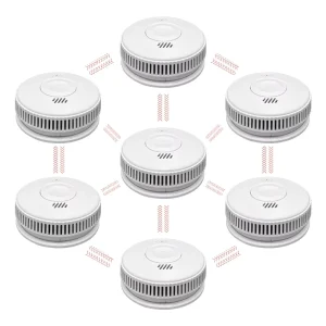 Wireless Interlinked Smoke Alarm for Fire Security Systems