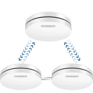 Wireless Interlinked Smoke Detector Fire Alarm Battery Interlinked Smoke Alarm