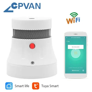 Wireless Mini WiFi EN14604 Cigarette Smoke Detector Fire Alarm