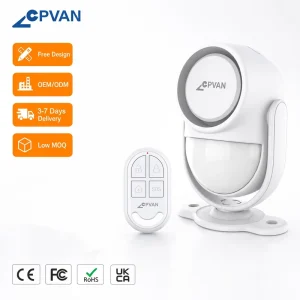 Wireless Motion Sensor Alarm and Remote Kit RF433 Stand Alone Home Burglar Security Alarm System