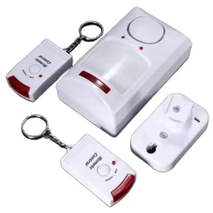 Wireless Motion Sensor Home Security Alarm Infrared Detector with 2 Remote Control