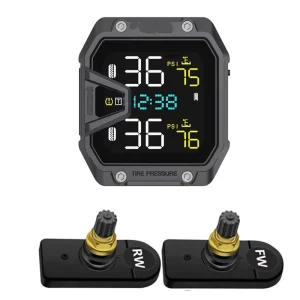 Wireless Motorcycle Tire Pressure Monitor and Pressure Detector