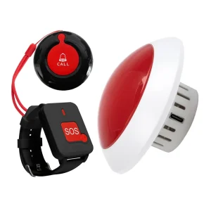Wireless Medical Alert Emergency Call System Toilet Panic Button Bed Alarm Elderly Kits