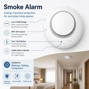 Wireless Photoelectric Smoke Detector for Wireless Systems