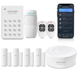 Wireless Portable Home Alarm System with WIFI and PIR Motion Sensor App Alert