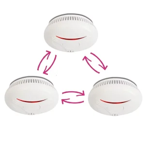 Wireless Radio Interlinked Home Fire Security Alarm System Smoke Detector