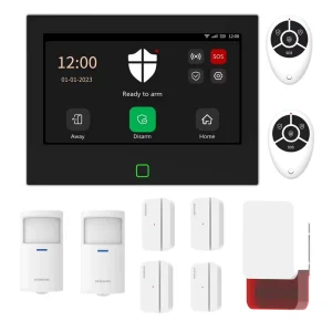 Wireless Smart 4G WIFI Home Security Alarm System Kit with Door Sensor PIR Detector